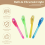 4PCS Ink Pen Fun Colorful Hidden Word Graffiti Pen 6