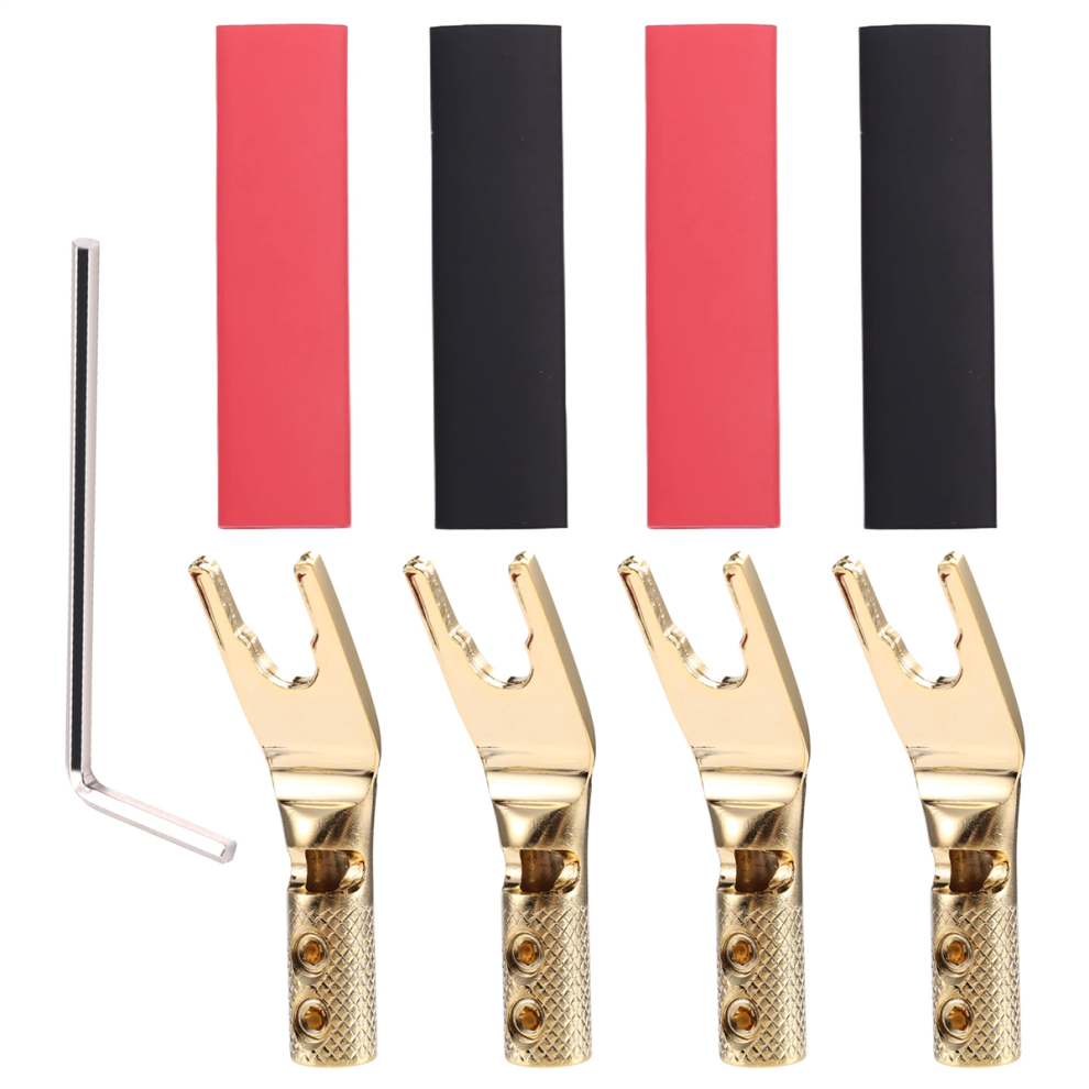 4Pcs Pure Copper Y Spade Connector Plug,Fork Conne 4851229065013