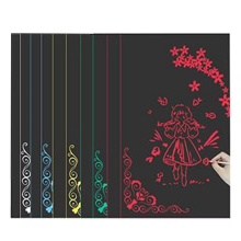 A4 Rainbow Scratch Paper, 50 Sheets for , Drawing,