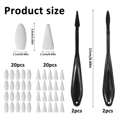 Blending Stumps for Drawing, with 40 Pcs Replaceme 2