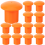 50Pcs Steel Bar Protective Cap Rebar End Protector 11
