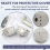 1 Pair Roller Skates Toe Cap Guards Protectors wit 5