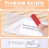 Acrylic Name Plate Holder Premium, 2X8 Inch,Clear 6