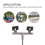10Pcs 2Led Street Lamp 1:100 Ho Scale Light Scener 10