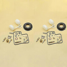 (2 WHOLE SETS)For Honda Ntv650 Revere Ntv 650 Revere 1988-1993 Carburetor Repair Kit Float Diaphragm Membrane