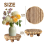 2Pcs Wood Risers for Display Decorative,Round Bead 7