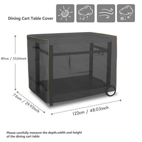 Outdoor Prep Table Cover with Split Zipper, Waterp 2