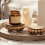 2Pcs Wood Risers for Display Decorative,Round Bead 9