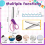 Paper Crimper,9in Shears,Thin Inkjet 100 Sheets 8. 5