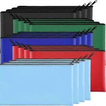 20 Pack Money Bags 11.5 X 6.1 Inch Bank Deposit Bags with Zipper Coin Money Bags for Cash Coins Cosmetic Invoice Tools C