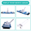 Pool Vacuum Head with Side Brushes and Wheels Swiv 10