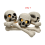 Ceramic Skulls for Fire Pit, Reusable Pit Skulls, 3