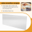 Transparent Cake Cream Scraper Rectangular Acrylic 7