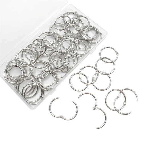 60 PCS Loose Leaf Binder Rings 1-Inch Office Book