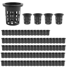 100 Pack 1.96 Inch Net Cups Slotted Mesh Wide Lip
