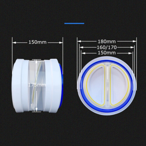 Kitchen Range Hoods Check Valve for 150/160/180mm 2