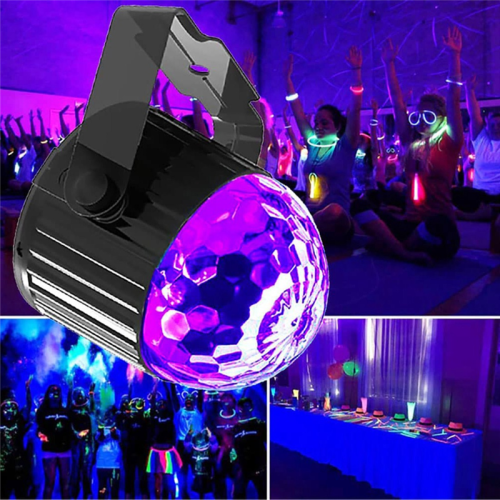 UV Black Light,Light with Plug 6W,Black Flood Ligh 2