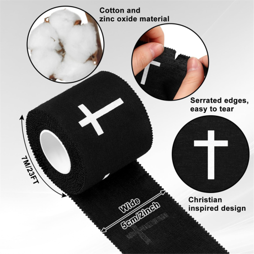 2pc Roll Christian Athletic Tape 2IN X 23FT Cotton 2
