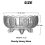 Vintage Crystal Glass Punch Bowl 3000ml Design Hea 6
