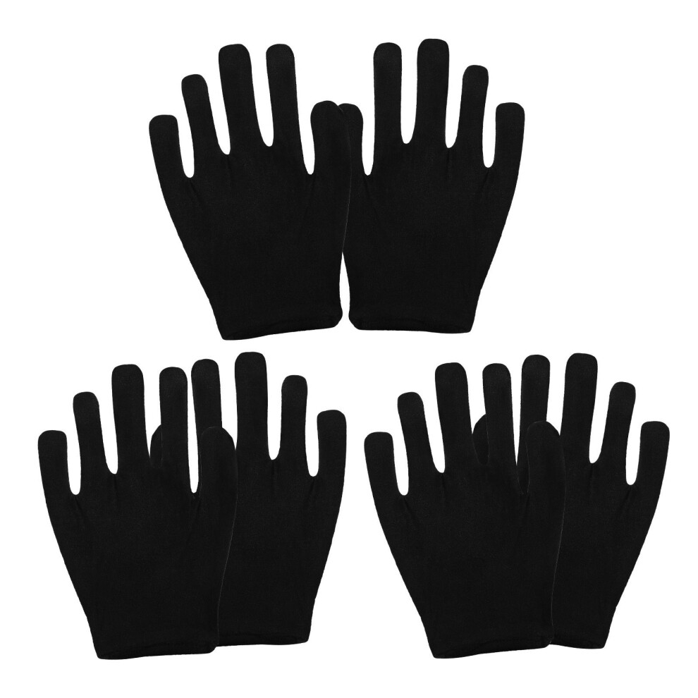 12 Pairs Stretchable Large Black Gloves for Jewelry Inspection-image-OPC-PJFKDYV-NEW