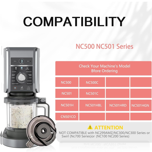 Outer Bowl Lid with Sealing Ring for NC500/NC501/N 2