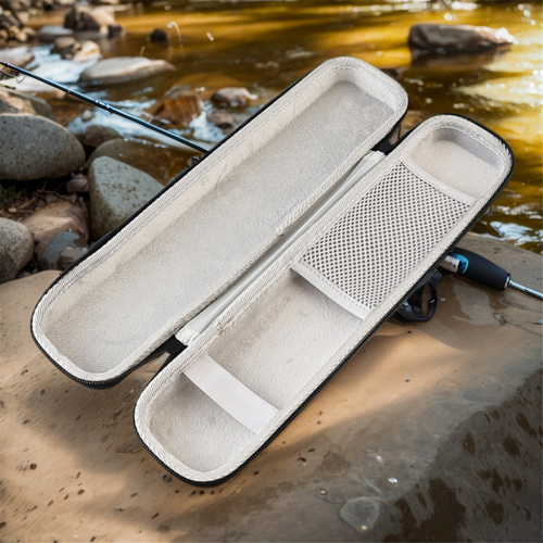 Hard Shell Fishing Rod Bag Shock Absorption Tackle 2