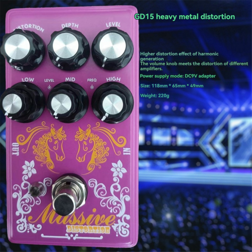 Guitar Distortion Overdrive Effect Pedal, Depth ,L 2