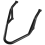 Black Passenger Sissy Bar Rear Backrest Handrail 3
