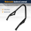 Black Passenger Sissy Bar Rear Backrest Handrail 6