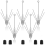 5 Pcs Sputnik Sinker Fishing Equipment Long Tail W 1