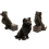 Mini , Cute Animal Shaped Pots Feet Figurines Orna 4