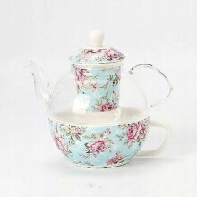 (A)Teapot With A Cup Of Glass Teapot