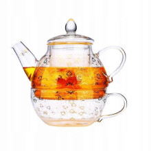 (E)Teapot With A Cup Of Glass Teapot