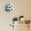 12Inch Football Wall Crack Clock Round Mute Quartz 7