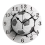 12Inch Football Wall Crack Clock Round Mute Quartz 2