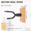 Violin Rack Hanger Wall Mount Hook Solid Wood Base 9
