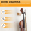 Violin Rack Hanger Wall Mount Hook Solid Wood Base 5