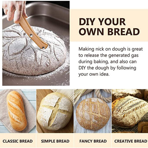 Bread Lame with Wooden Handle, Bakers Slashing Too 2
