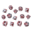 14 Pieces Blood Splatter Dice Polyhedral 7-Die Set 4