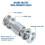 Inline Skate Axle Spacer Screw,Skate Wheel Bearing 5