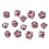 14 Pieces Blood Splatter Dice Polyhedral 7-Die Set 3