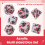 14 Pieces Blood Splatter Dice Polyhedral 7-Die Set 5