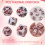 14 Pieces Blood Splatter Dice Polyhedral 7-Die Set 6