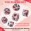 14 Pieces Blood Splatter Dice Polyhedral 7-Die Set 7