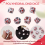 14 Pieces Blood Splatter Dice Polyhedral 7-Die Set 8