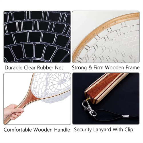 Fly Fishing Landing Net Trout Net, Soft Rubber Cat 2