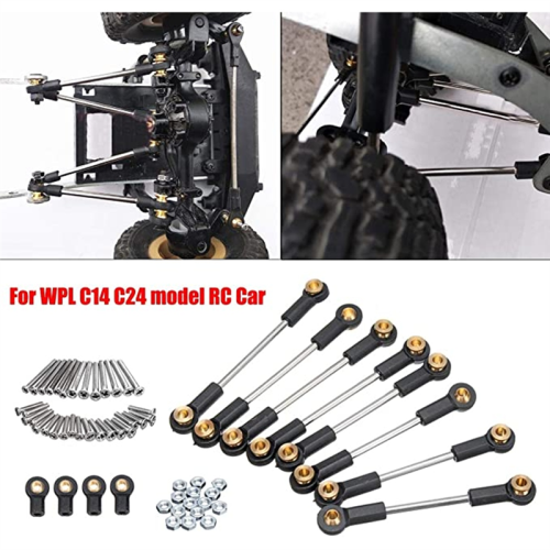 Metal Chassis Suspension Link Tie Rod Set for C14 2