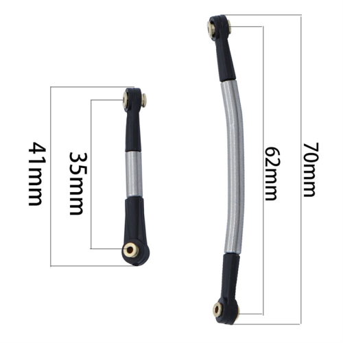 Stainless Steel Steering Link Servo Rod Linkage fo 2