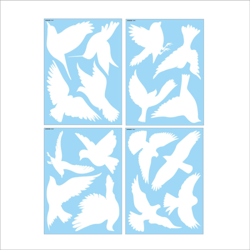 Bird Anti-Collision Window Stickers White Removabl