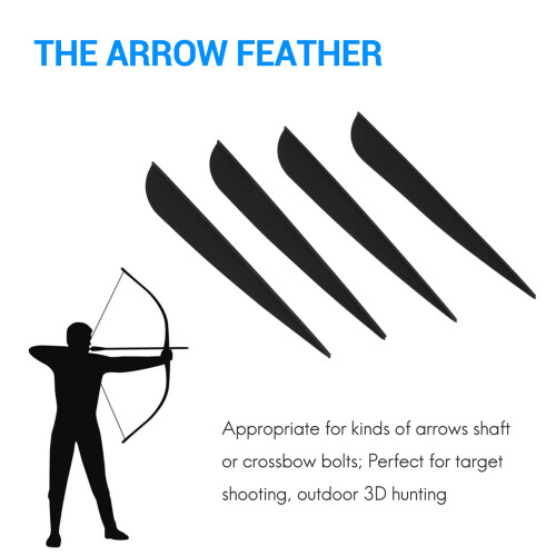 Arrows Vanes 4 Inch Plastic Fletching for DIY Arch 2